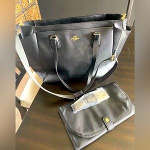 COACH full leather diaper bag